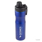 Botella Personalizada de acero reciclado. Para regalos empresariales puede tener un logo con grabado láser fibra. Disponible en Negro, Azul, Rojo y Plata. 
