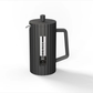 Cafetera, Tetera en borosilicato de color negra. Logo personalizado, regalo empresarial.