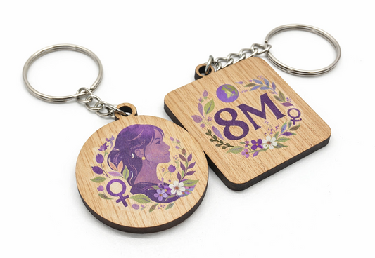 Llavero de madera personalizado