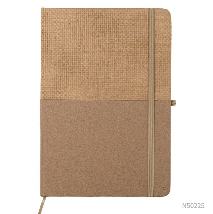 Cuaderno kraft y fibra natural