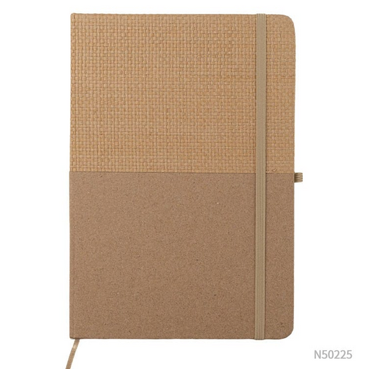 Cuaderno kraft y fibra natural