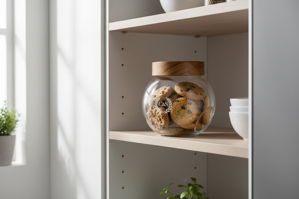 Galletero de Vidrio Personalizado