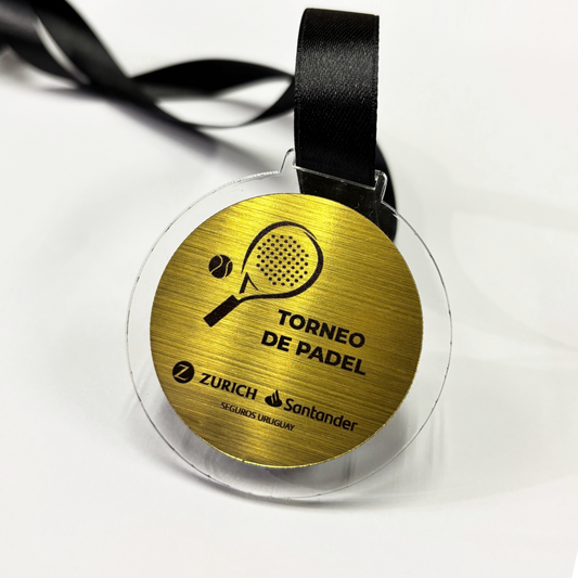 Medallas con centro metalizado