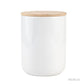 Taza cerámica premium tapa de bambú