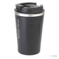 Vaso térmico con tapa. Para regalos para empresas se puede personalizar con un logo utilizando grabado láser