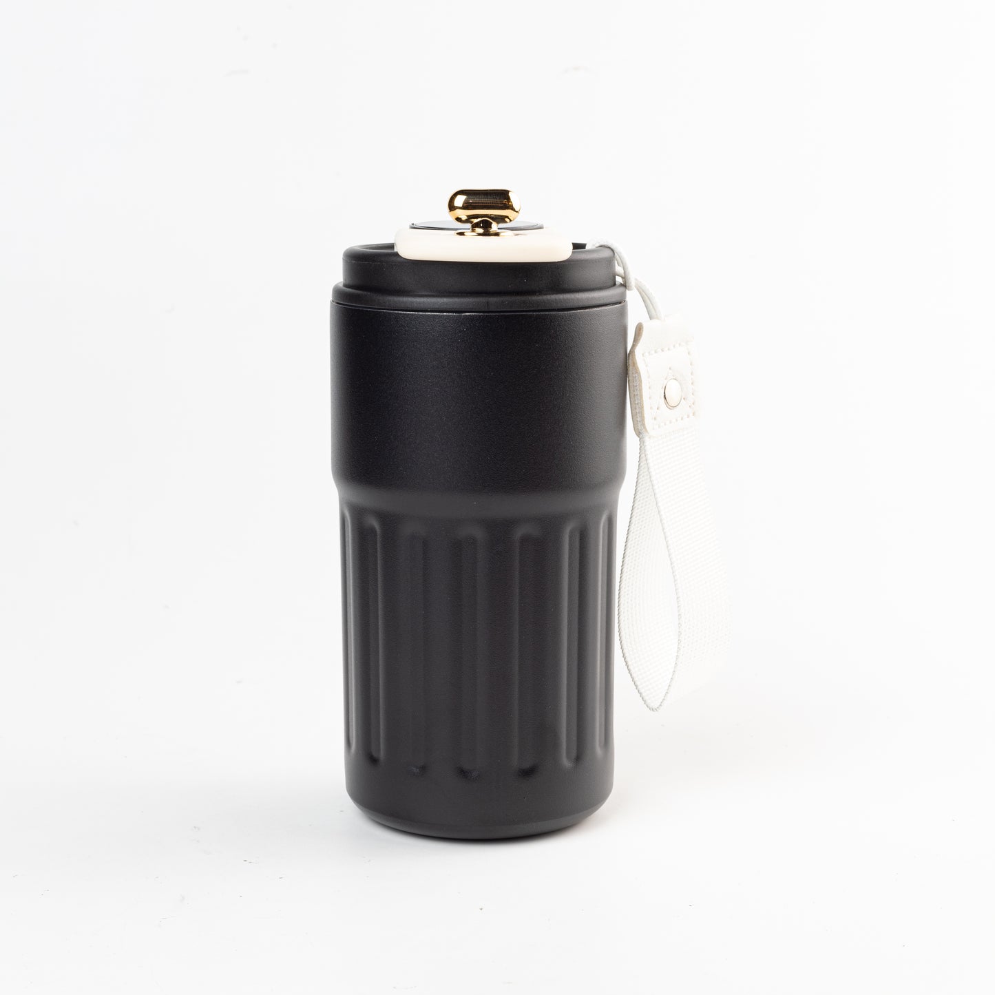 Vaso térmico inteligente que tiene una tapa con display para saber la temperatura interna del mismo. Para regalos empresariales personalizados puede tener un logo grabado