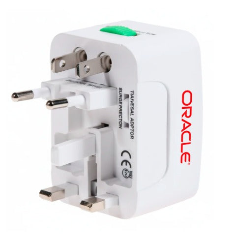 Adaptador De Viaje Universal. Logo personalizado, regalo empresarial.