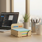 Block Cameo en escritorio. Logo personalizado, regalo corporativo.