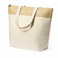 Bolsa térmica de algodón, yute laminado y aluminio. Para regalos empresariales se puede personalizar con un logo.