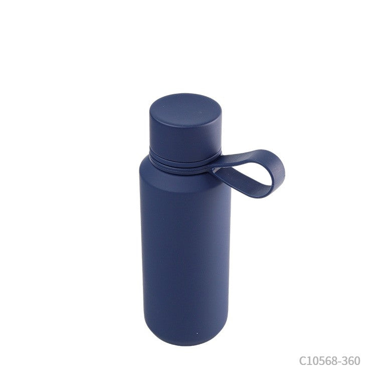 Botella Indo color azul térmica. Logo personalizado, regalo empresarial.