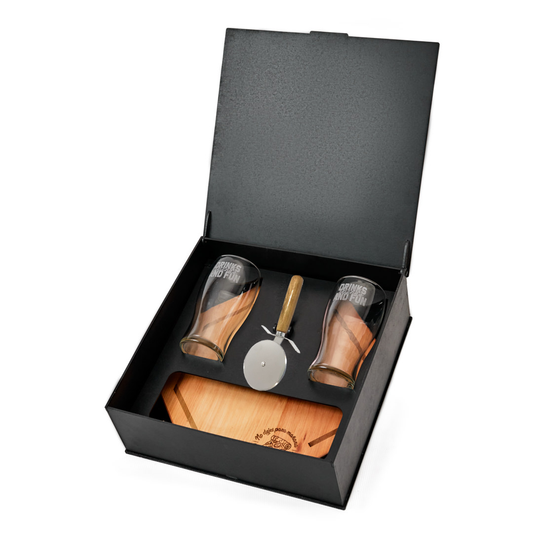 Box Pizzero Jaipur. Logo personalizado, regalo empresarial.