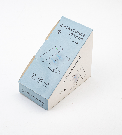 Caja de cargador porta celular ceibo. Logo personalizado, regalo empresarial.