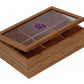 Caja Para Té de 6 divisiones. Logo personalizado, regalo empresarial.
