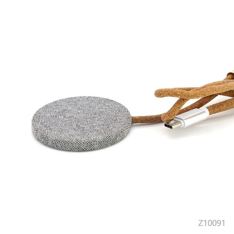 Cargador Inalámbrico Meliá ecológico. Logo personalizado, regalo empresarial.