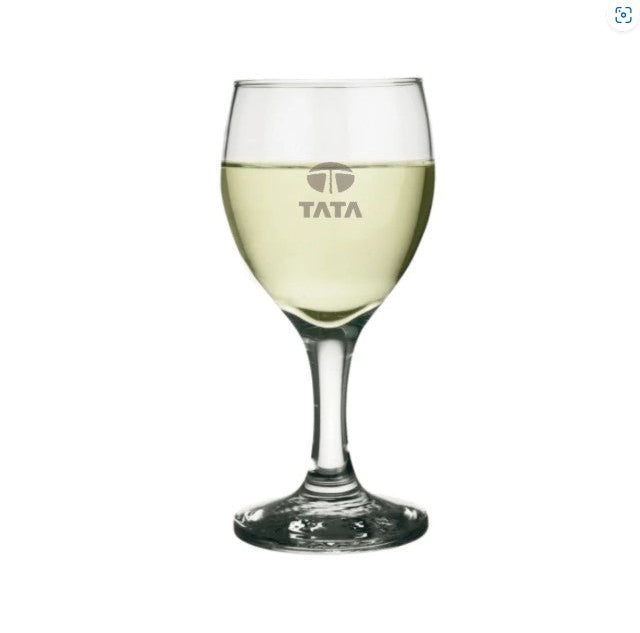 Copa de vino blanco. Logo personalizado grabado, regalo empresarial.