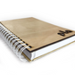 Cuaderno Gante con rulero, logo personalizado calado,impreso o grabado. Regalo Corporativo.