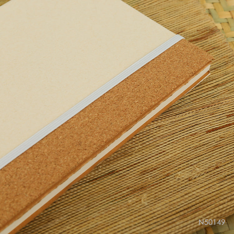 Cuaderno Ibiza ecológico con elástico. Logo personalizado, regalo empresarial.