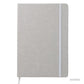 Cuaderno Niza ecológico color gris. Logo personalizado, regalo empresarial.