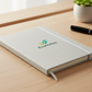 Cuaderno Niza con logo personalizado impresión UV. Regalo corporativo.
