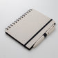 Cuaderno Tánger natural a base de trigo. Logo personalizado, regalo empresarial.