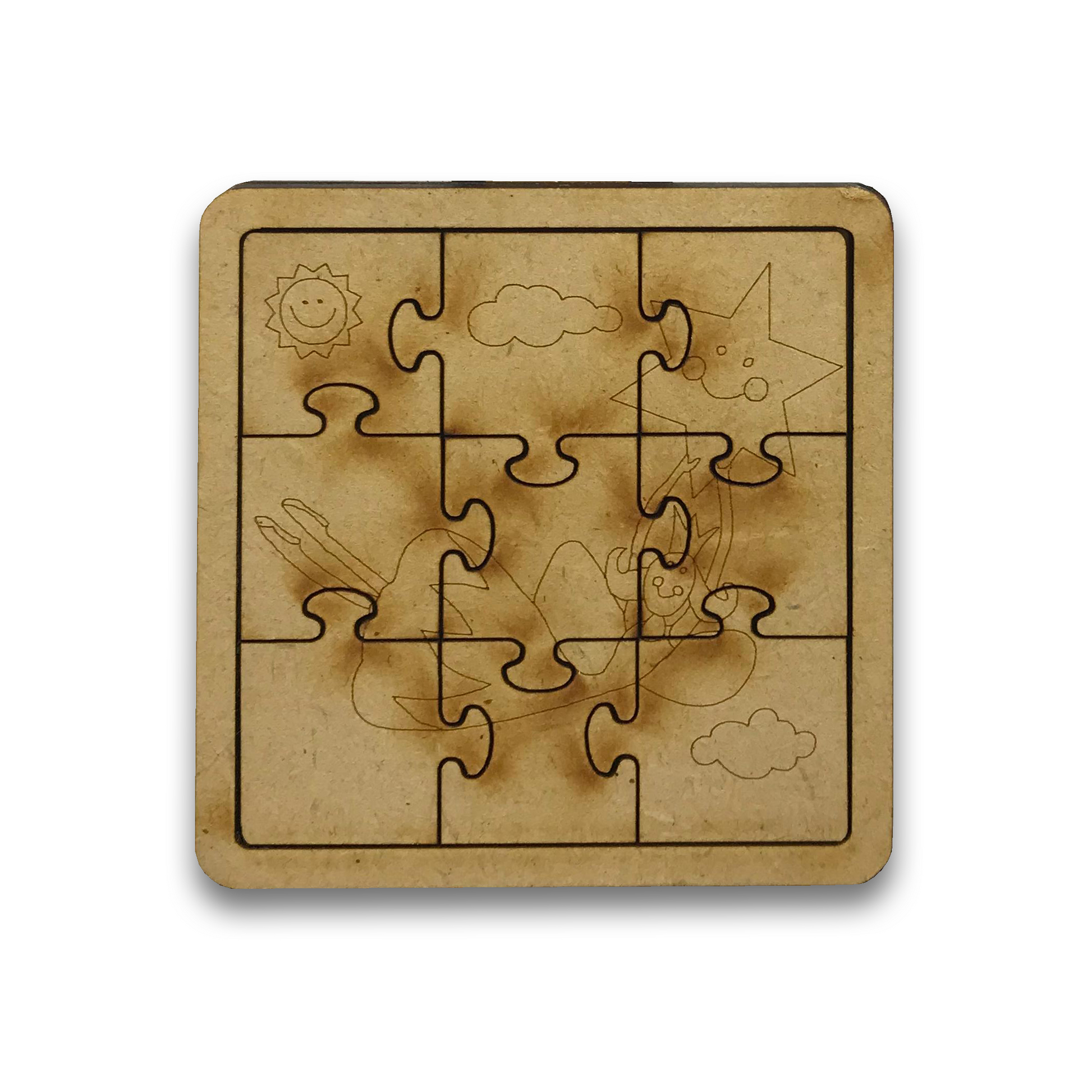 Puzzle mini 9 piezas personalizado para pintar Centro Creativo Alegorias