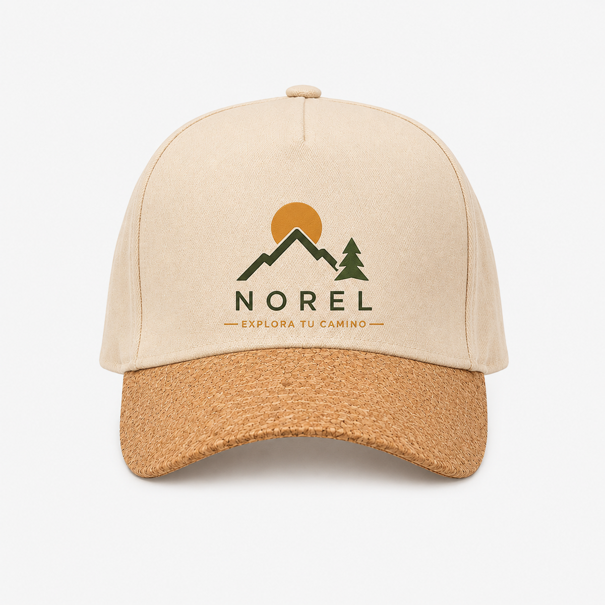 Gorro Silva color natural. Logo en dtf personalizado, regalo empresarial.