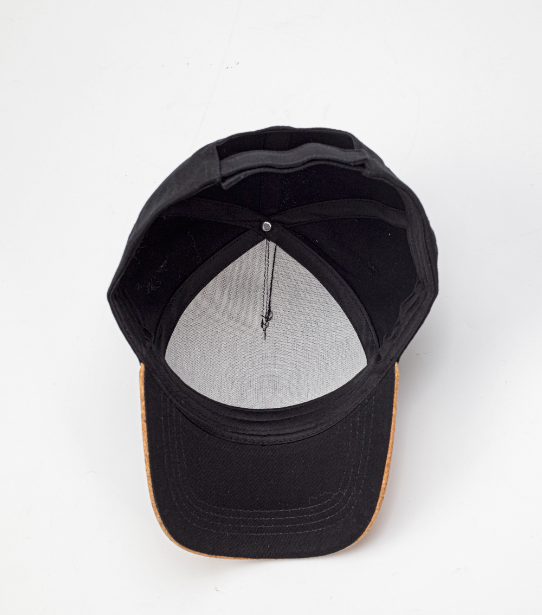 Gorro silva de color negro de algodón. Logo personalizado, regalo empresarial.