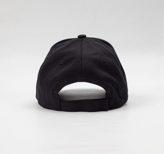 Gorro Silva de color negro, parte trasera. Logo personalizado, regalo empresarial.