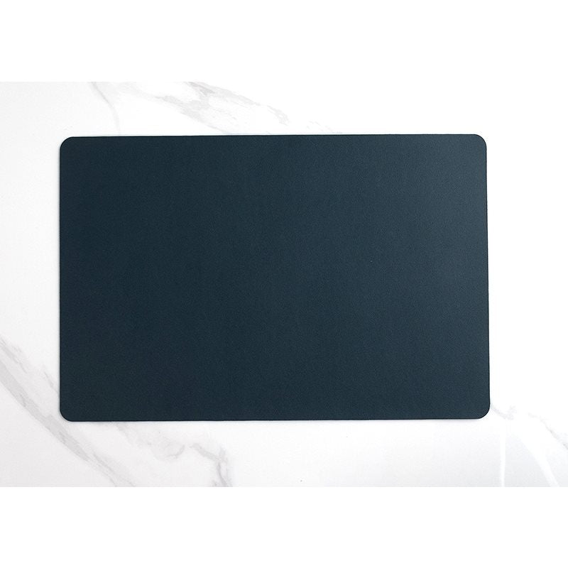 Individual Pu Simil de cuero color azul marino. Logo personalizado, regalo empresarial.
