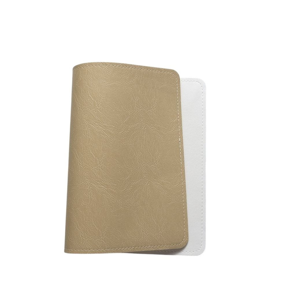Individual Pu Simil Cuero beige. Logo personalizado, regalo empresarial.