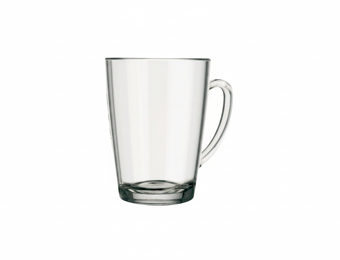 Jarra o taza mug de vidrio. Logo personalizado, regalo empresarial.