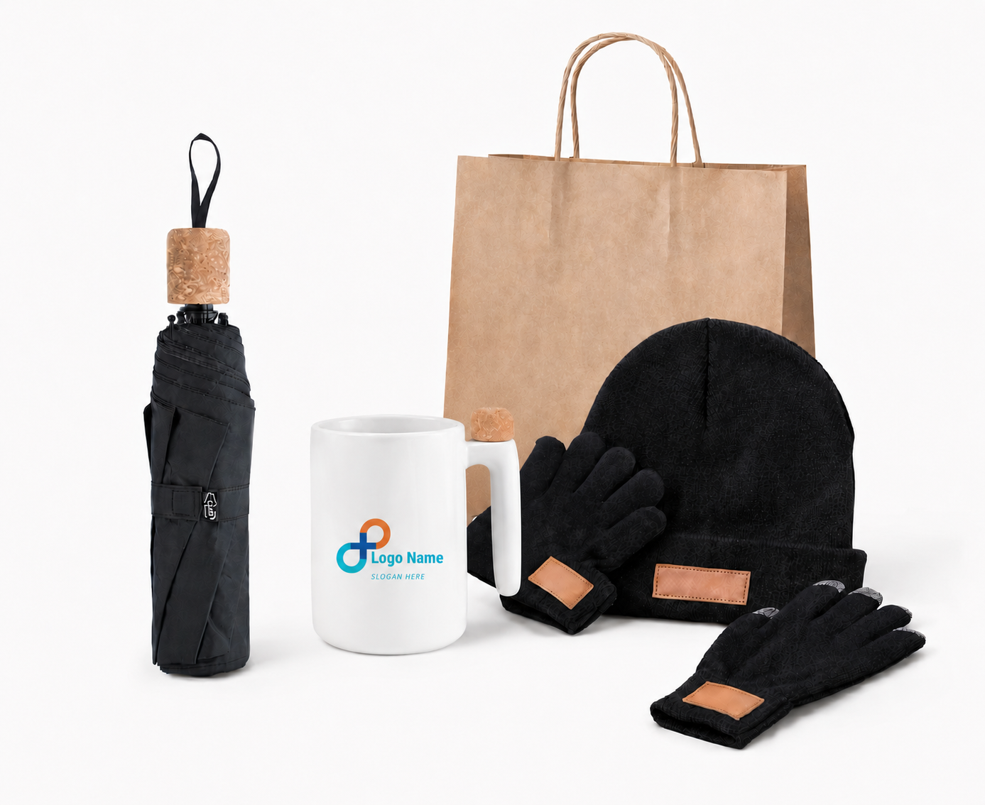 Kit Abrigo. Logo personalizado, regalo corporativo.
