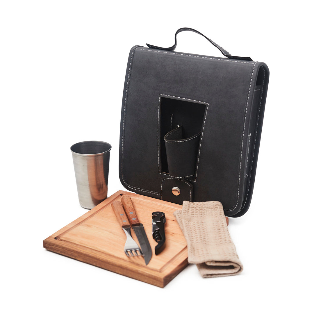 Kit Brumel de color negro. Logo personalizado, regalo corporativo.