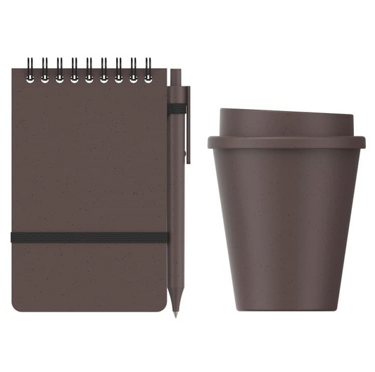 Kit Ginebra eco-café. Logo personalizado, regalo empresarial.