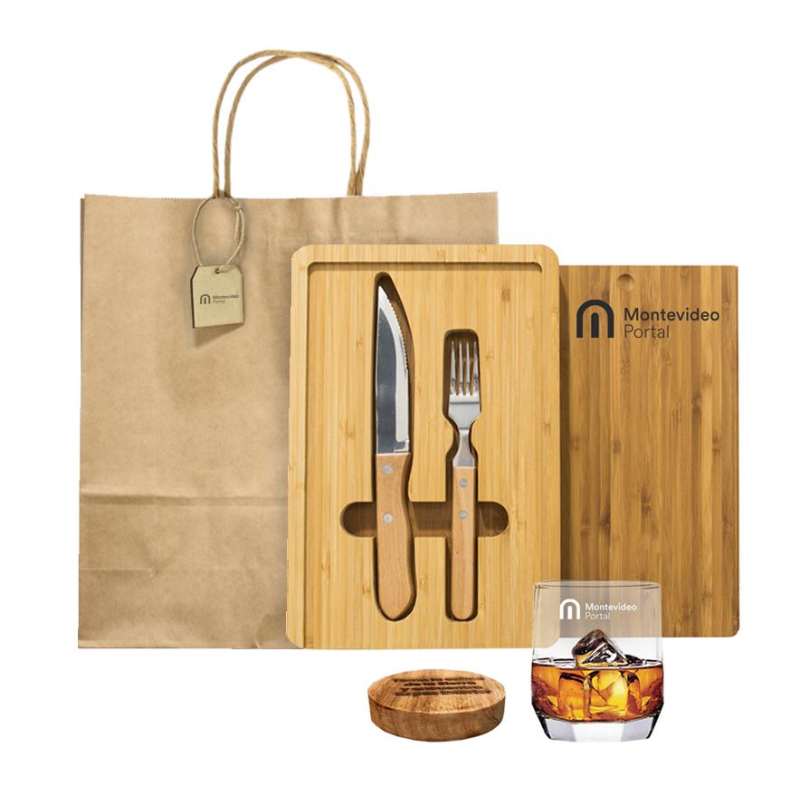 Kit Irish y bolsa. Logo personalizado, regalo empresarial.