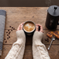Kit Pausa Cálida. Imagen con café. Logo personalizado, regalo empresarial.