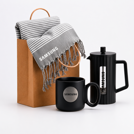 Kit Pausa Cálida. Logo personalizado, regalo empresarial.