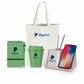 Kit TrigoWorks de color verde. Logo personalizado, regalo empresarial.