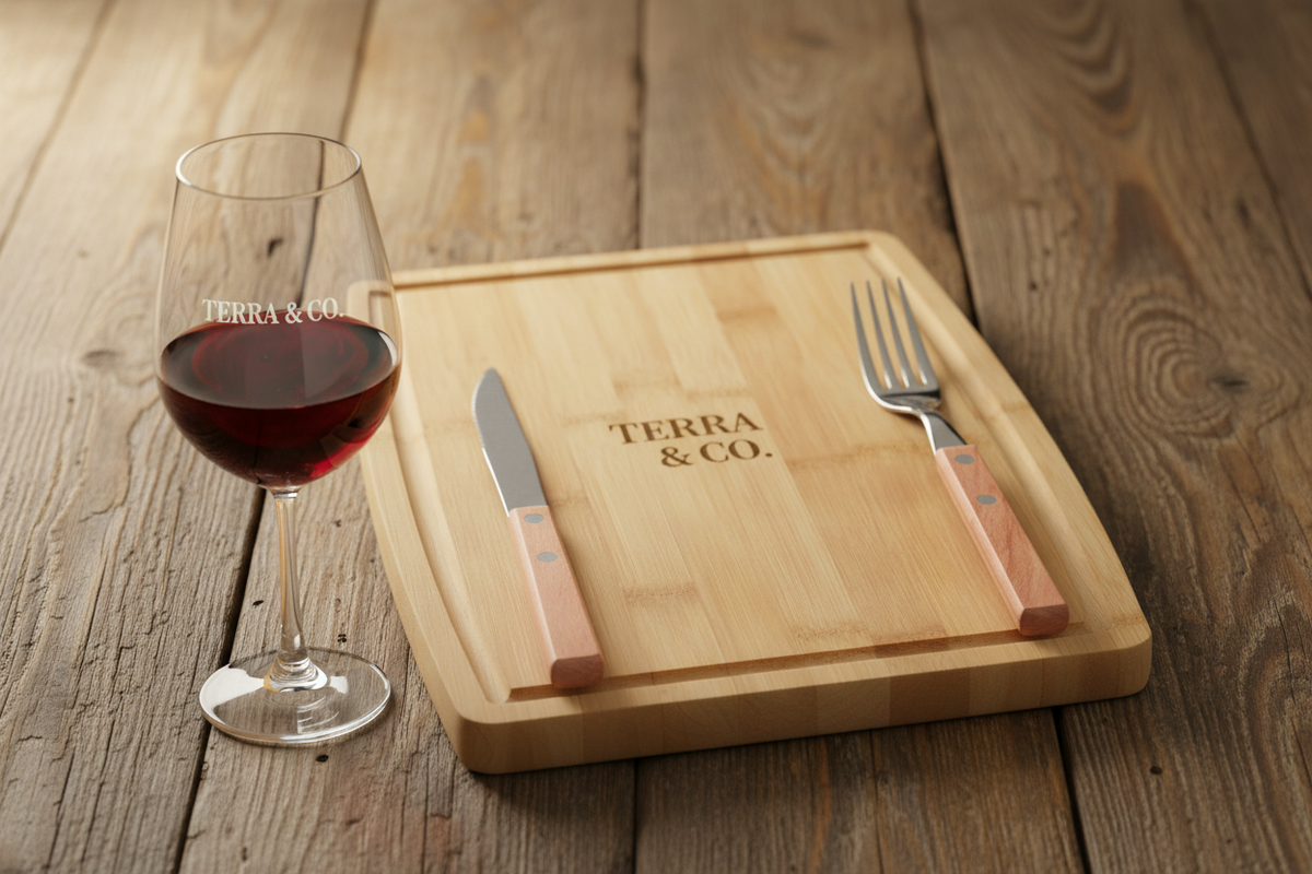 Kit verdot. Logo grabado personalizado, regalo empresarial.