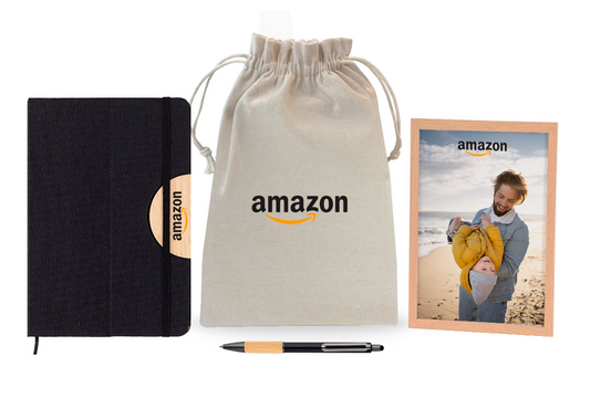 Kit Cercanía | Cuaderno RPET, Lapicera, Marco y Bolsa de Lienzo