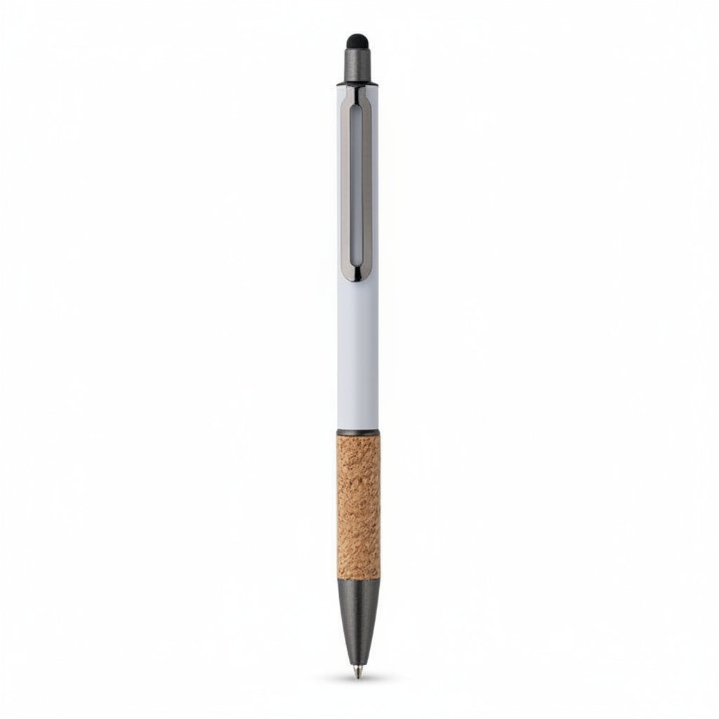 Lapicera Larix de aluminio y corcho personalizado con grabado laser o impresión uv para regalo empresarial