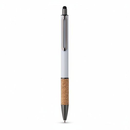 Lapicera Larix de aluminio y corcho personalizado con grabado laser o impresión uv para regalo empresarial