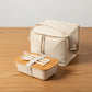 Lunchera Misuri con tapa de bambú. Logo personalizado, regalo empresarial.