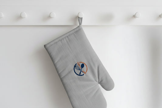 Manopla de algodón. Logo personalizado impreso, regalo empresarial.