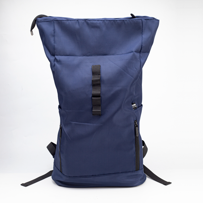 Mochila Berlín roll top. Eco RPET. Logo personalizado, regalo empresarial.