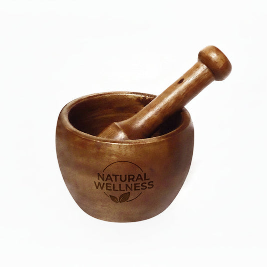 Mortero de Madera. Logo personalizado grabado, regalo empresarial.