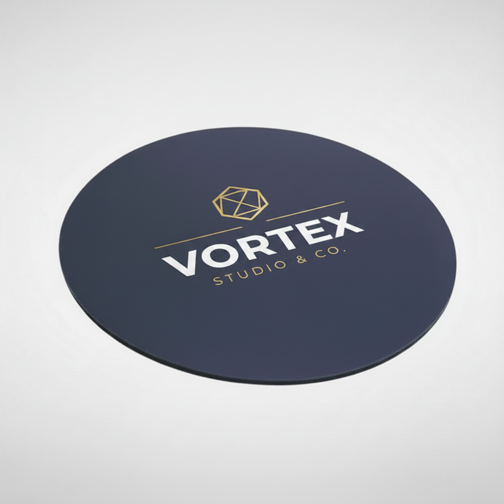 Mousepad redondo de goma. Logo personalizado, regalo empresarial