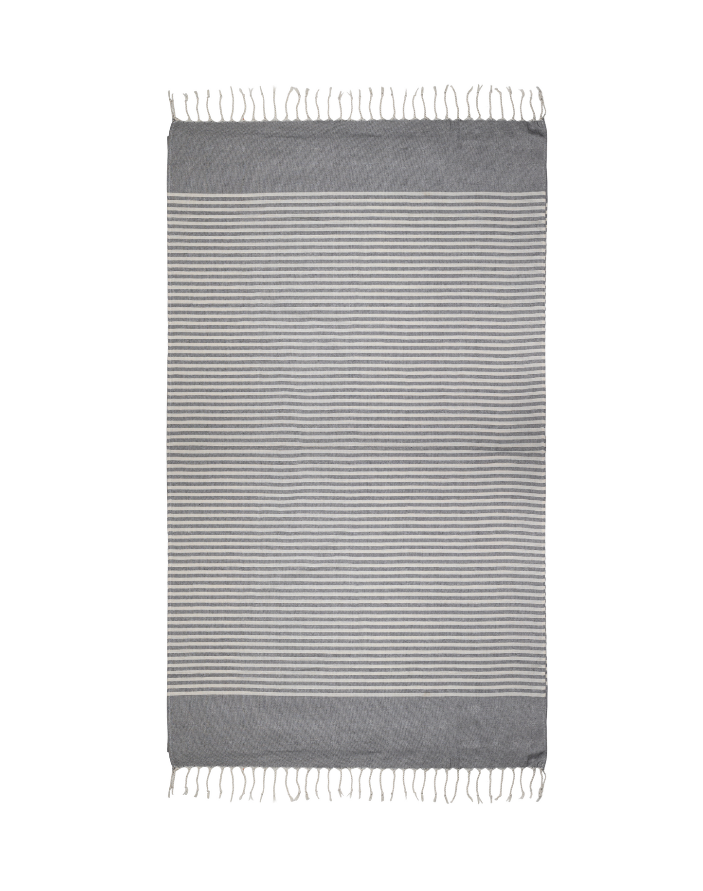 Pareo Eco Algodón Duna de color gris y natural. Logo personalizado, regalo empresarial.