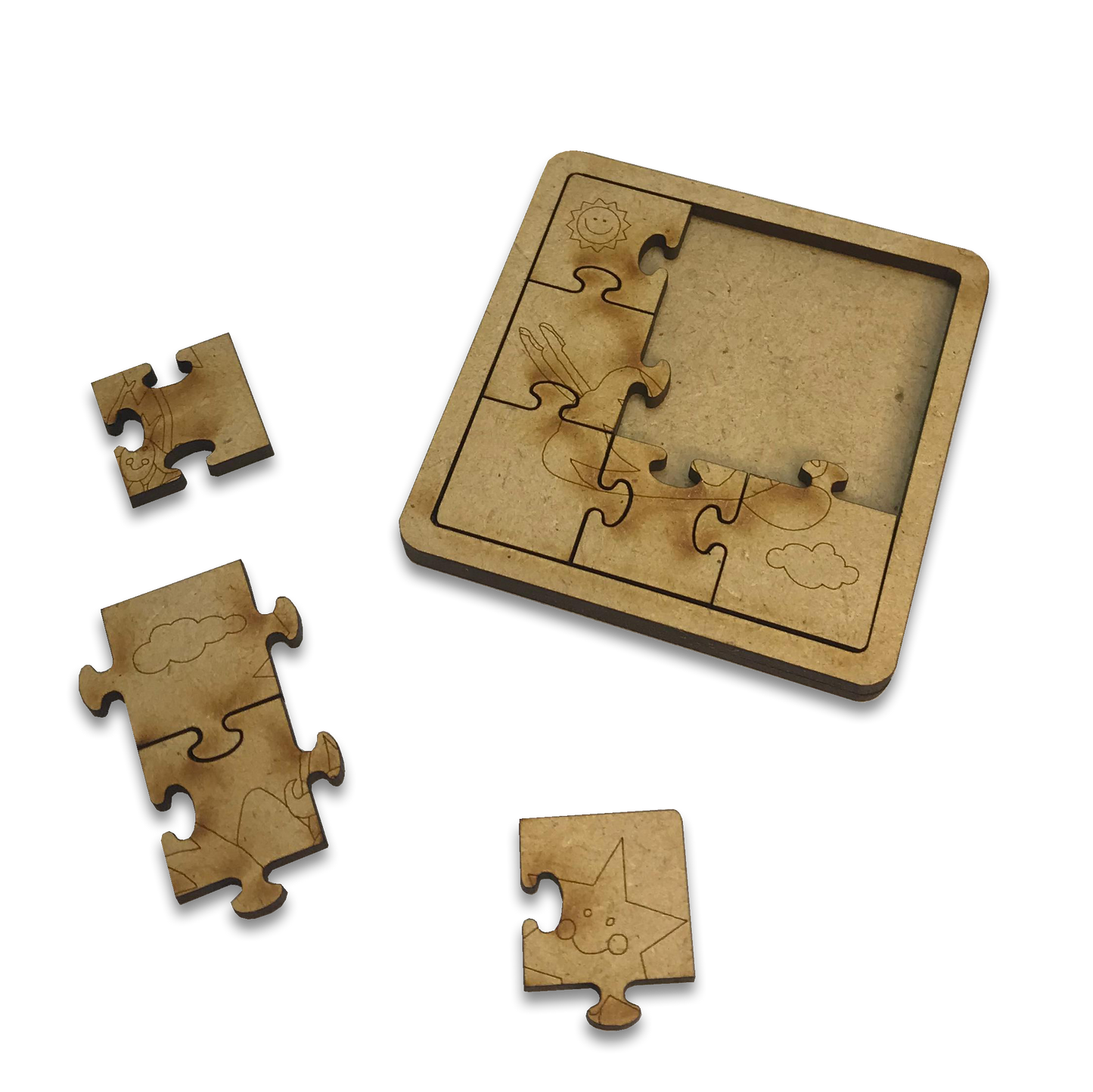 Puzzle mini 9 piezas personalizado para pintar