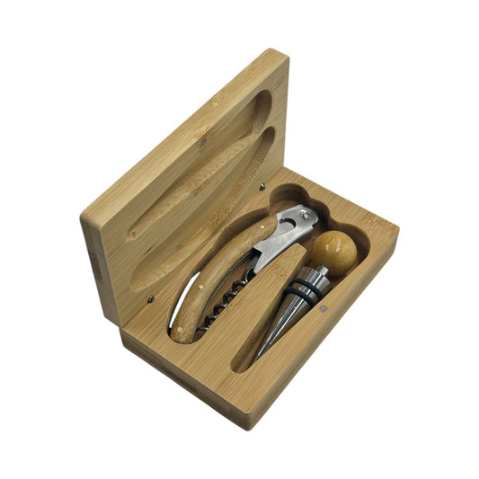 Set Accesorio Para Vino Mod2. Logo personalizado, regalo empresarial.